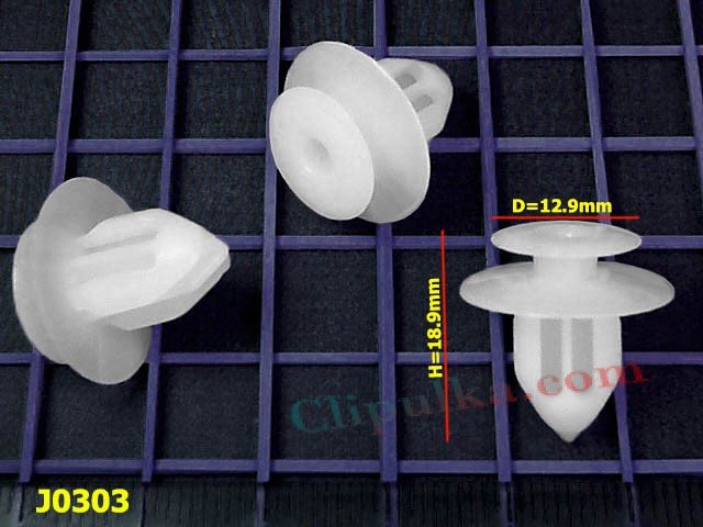 Пистоны крепления листвы порога Toyota PRIUS - J303