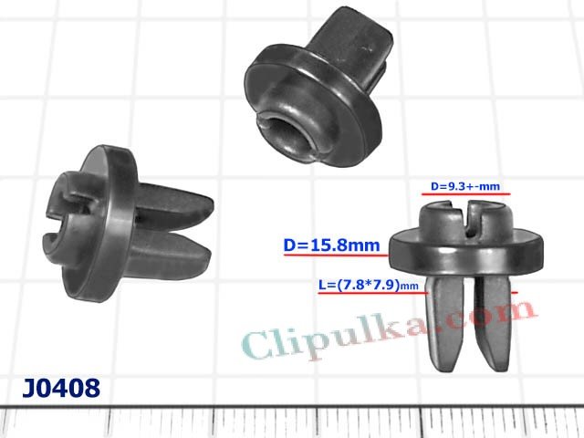 Kostka montażowa mocowania listwy progowej L=(7.8*7.9)mm Honda CR-V - J0408