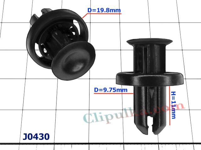 The pistons D=9.75mm Honda -  J0430