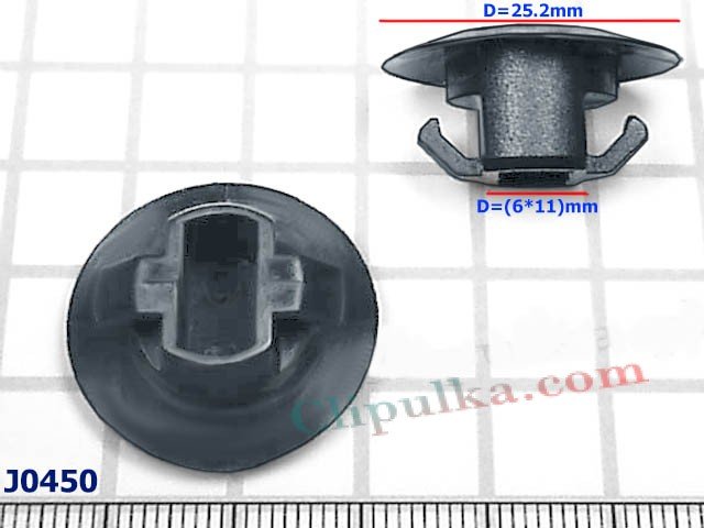 Rocker panel molding clips Toyota HIACE - J0450