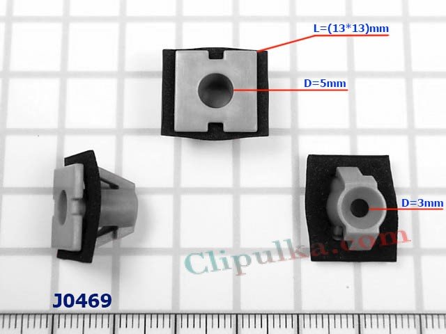 Rocker panel molding clips Kia RIO - J0469