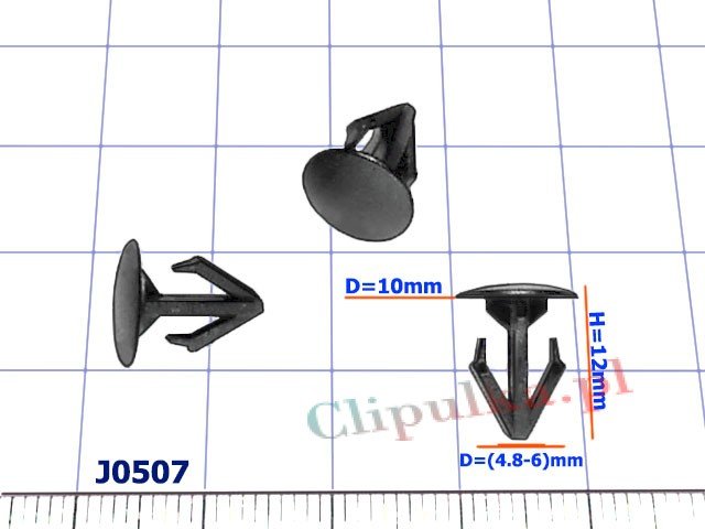 Hood seal clips Honda Legend - J0507