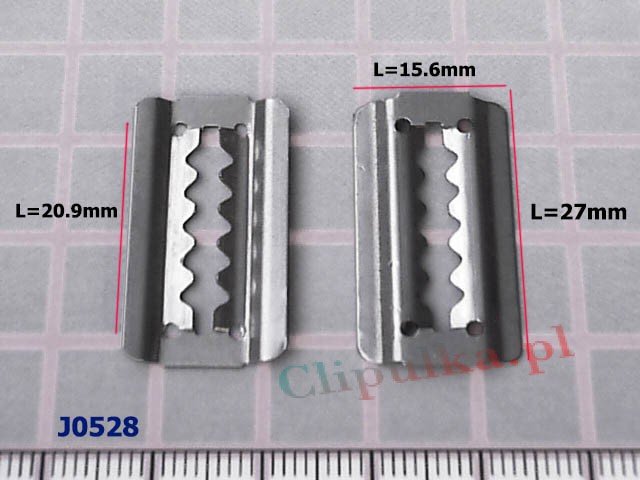 Clamp metal fasteners for bumper elements Kia - J0528