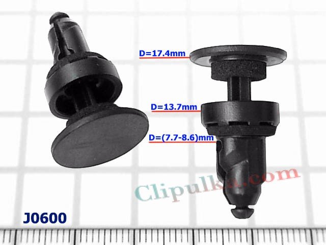 Kołek rozporowy D=(7.7-8.6)mm - J0600