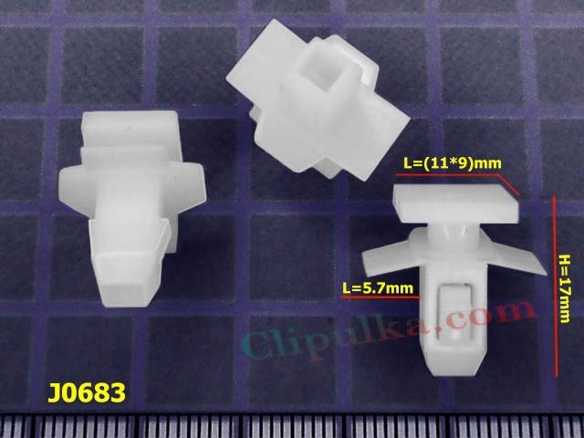 Пистоны крепления ресничек под фарами Subaru Forester - J0683