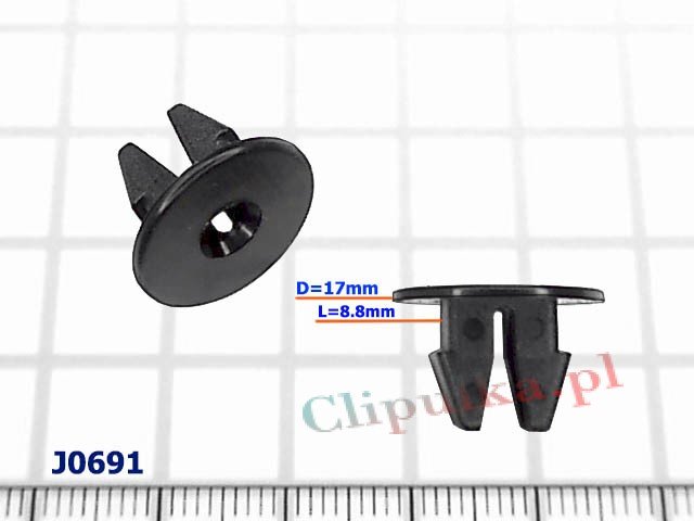 Гайка распорная под саморез L=(8.8*8.8)mm - J0691