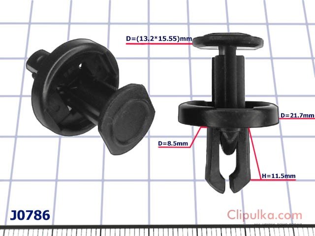 Clips of strip for water drainage under the windshield Lexus -  J0786