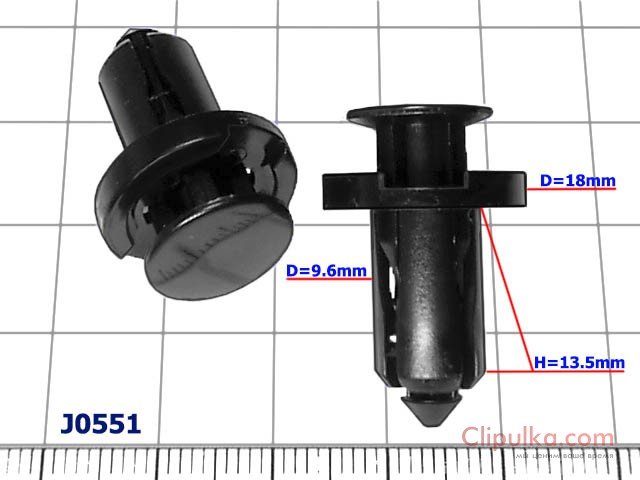 Клипсы D=9.6 mm Subaru - J0551