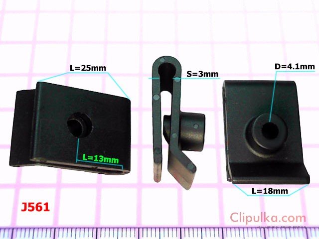 Plastic clamp 18/25 - J561
