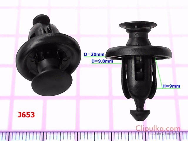 The pistons D=9.8 mm - J653