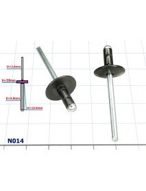 Nit czarny anodowany  D=4.8mm - N014