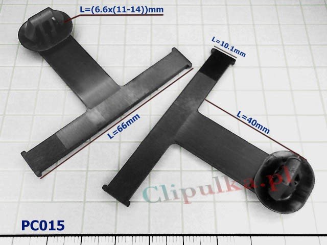 Clamp plastic universal L=(6.6x(11-14))mm Lexus - PC015