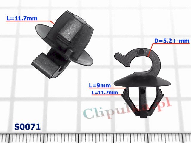 Engine compartment clips Volvo C70 - S0071