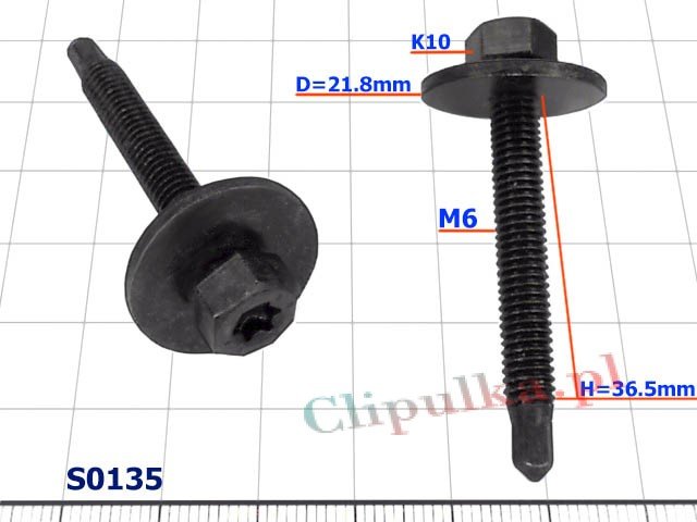 Śruba Torx M6 - S0135