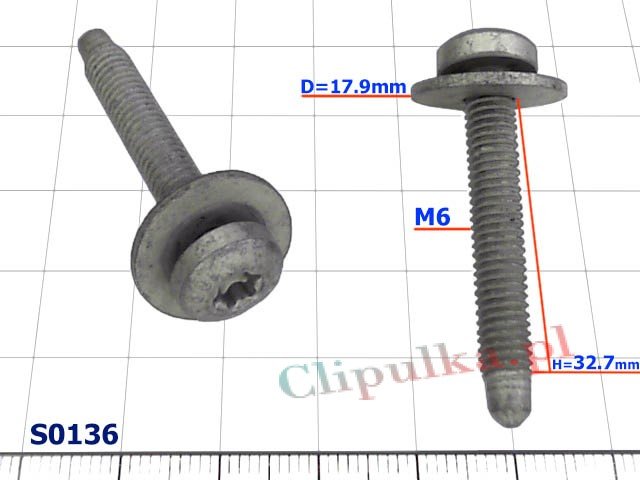 Bolt M6 BMW - S0136