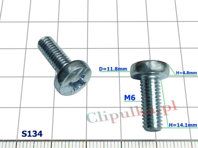 Винт M6 - S134