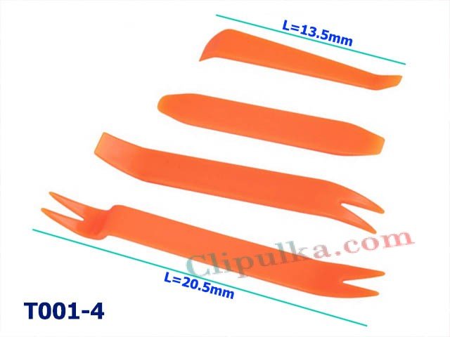 Zestaw Ściągaczy do Tapicerki i Demontażu Plastików - T001-4