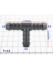 Тройник 12mm - T=12