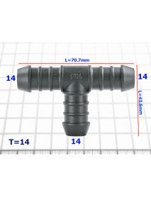 Тройник 14mm - T=14