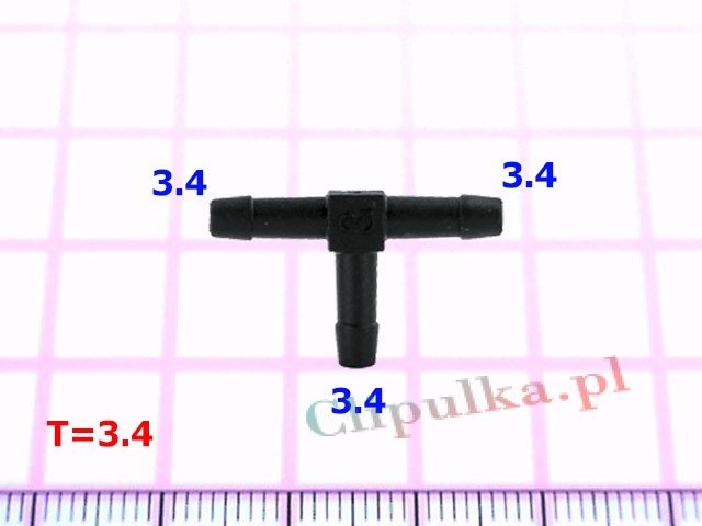 Тройник 3.4mm - T=3.4