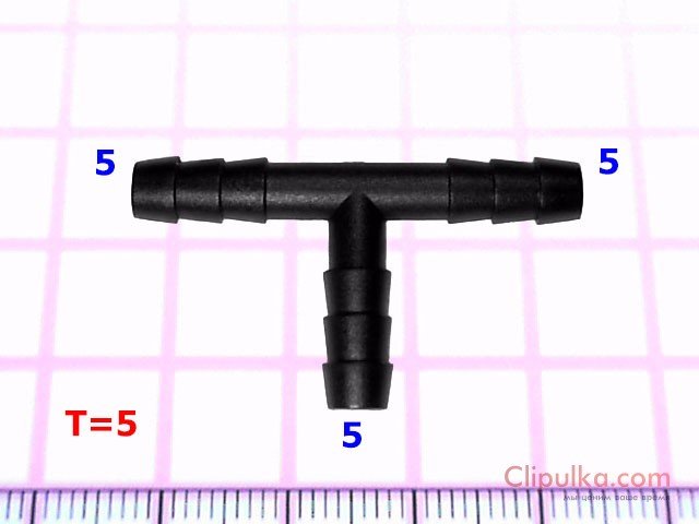 Connector Tee 5mm - T=5