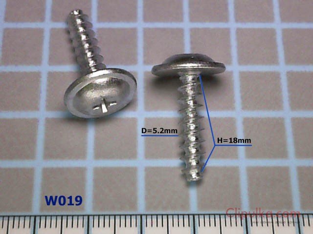 Screw D=5.2mm - W019