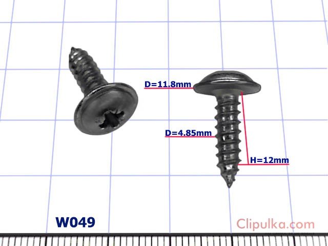 Screw D=4.85mm - W049