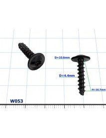 Wkręt montażowy Torx D=4.4mm - W053