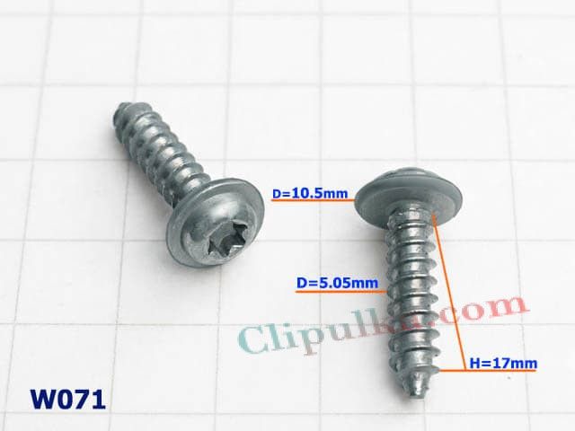 Wkręt montażowy D=5.05mm - W071
