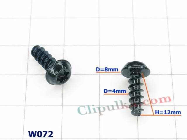 Wkręt montażowy Torx D=4.0mm - W072