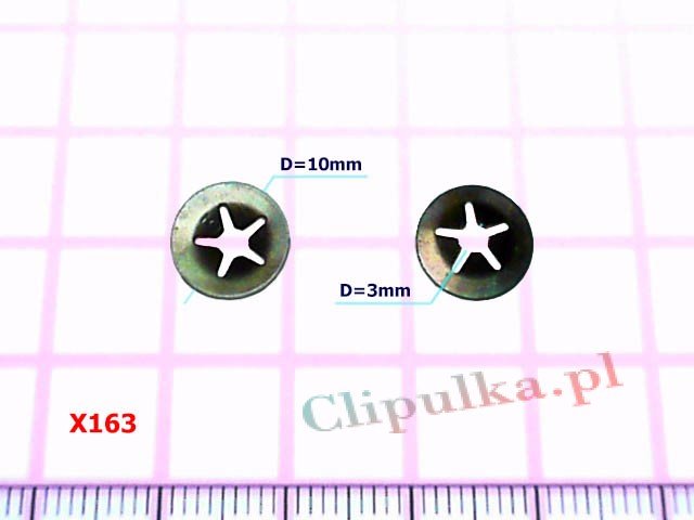 Blaszka montażowa D=3mm - X163