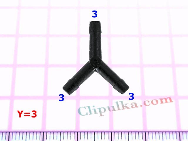 Соеденитель 3mm - Y=3