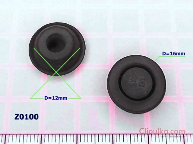 Заглушка резиновая D=12mm - Z0100