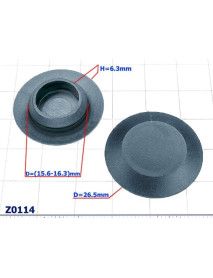 Plastic plug D=16mm - Z0114