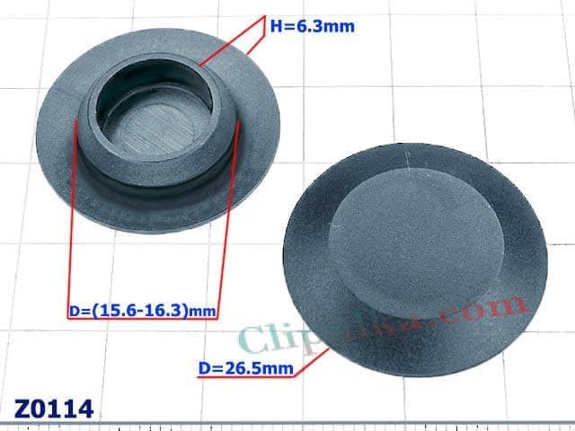 Zaślepka plastikowa D=16mm - Z0114