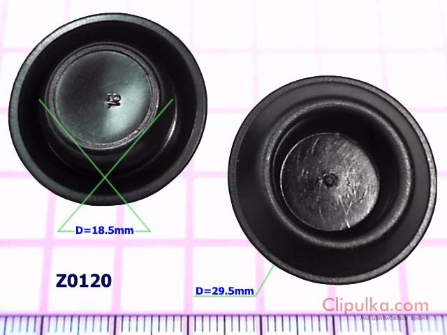 Plastic plug D=18.5mm - Z0120