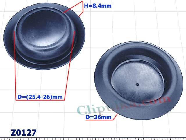 Zaślepka plastikowa samochodowa fi 26mm - Z0127