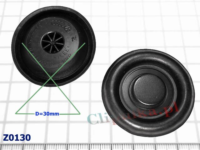 Body plug D=30mm Bentley - Z0130