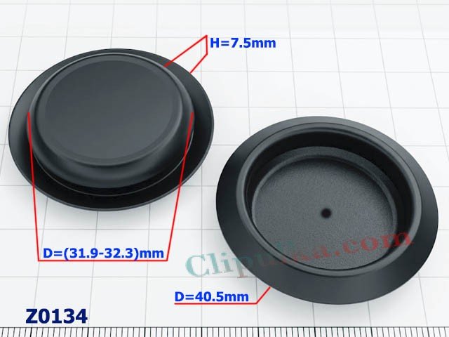 Zaślepka plastikowa D=(31.9-32.3)mm - Z0134