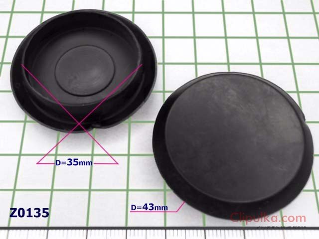 Rubber plug D=35mm - Z0135