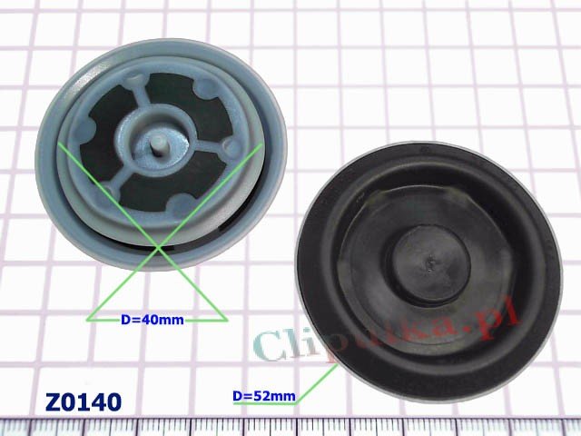 Body plug D=40mm Volkswagen - Z0140