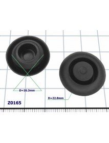 Zaślepka gumowa D=16.3mm - Z0165