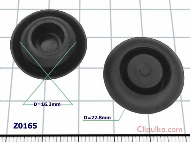 Rubber plug D=16.3mm - Z0165